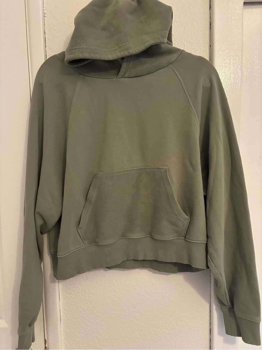 aerie Olive Green Hooded Pullover Sweater